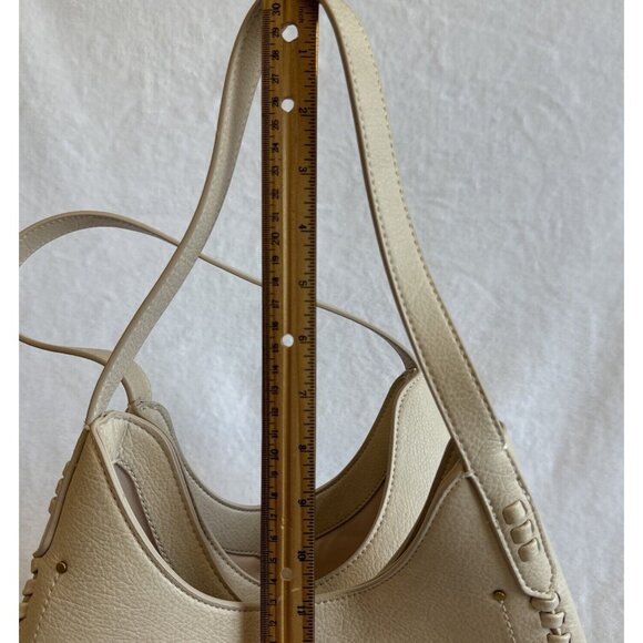 Style & Co Bucket Shoulder Bag Faux Leather Super Soft Pockets Galore Cream - Picture 12 of 12